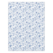 Blauw, porselein, blauw porselein, bloementoilet,  tafelkleed (Voorkant)