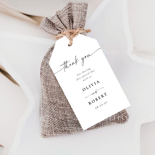 Blauw Porselein Bruiloft Gift Labels Cadeaulabel