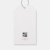 Blauw Porselein & Kersen Cadeaulabel (Achterkant)