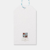 Blauw Porselein & Kersen Cadeaulabel (Achterkant)