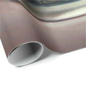 Blauw Porselein & Kersen Cadeaupapier (Rol Hoek)