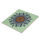 Blauw porselein ontwerp. Wat zie je? Tegeltje (Zijkant)