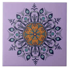 Blauw porselein ontwerp. Wat zie je? Tegeltje