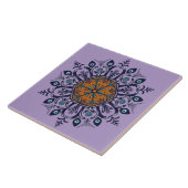 Blauw porselein ontwerp. Wat zie je? Tegeltje (Zijkant)