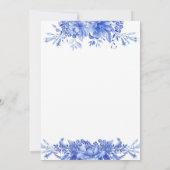 Blauw Porselein Tafel Zitkaart Kaarten (Achterkant)