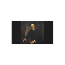 Blauw Portret van Nikola Tesla