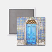 Blauw Portugal deurmagneet Magneet (Voorkant / Achterkant)