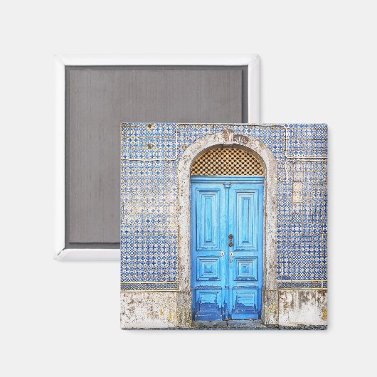 Blauw Portugal deurmagneet Magneet (Voorkant / Achterkant)