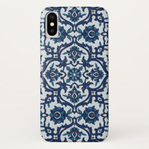 Blauw Portugees Azulejos Floral Tile Pattern Case-Mate iPhone Case