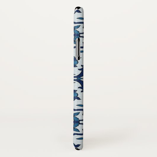 Blauw Portugees Azulejos Floral Tile Pattern Case-Mate iPhone Case (Achterkant / rechts)