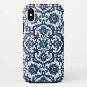 Blauw Portugees Azulejos Floral Tile Pattern Case-Mate iPhone Case