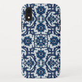 Blauw Portugees Azulejos Floral Tile Pattern Case-Mate iPhone Case (Achterkant)