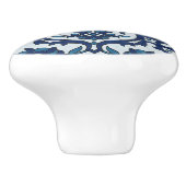 Blauw Portugees Azulejos Floral Tile Pattern Keramische Knop (Zijkant)