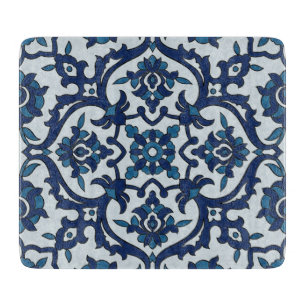 Blauw Portugees Azulejos Floral Tile Pattern Snijplank