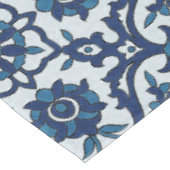 Blauw Portugees Azulejos Floral Tile Pattern Tafelkleed (Gekanteld)