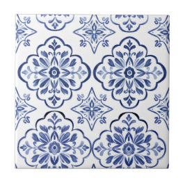 Blauw Portugees Mediterraan Azulejo decoratief teg Tegeltje