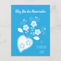 Blauw Portugees romantisch hart