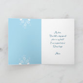 Blauw Portugees romantisch hart Kaart (Binnen)