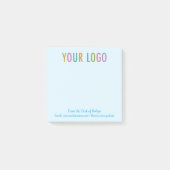 Blauw Post-it® Notes Zakelijk Logo Van het Buro Va (Voorkant)