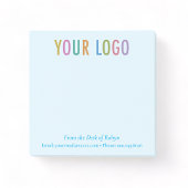 Blauw Post-it® Notes Zakelijk Logo Van het Buro Va