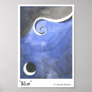 Blauw Poster
