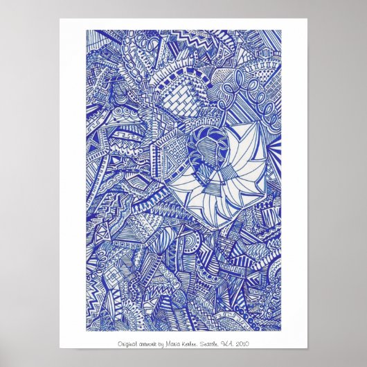 Blauw Poster (Voorkant)