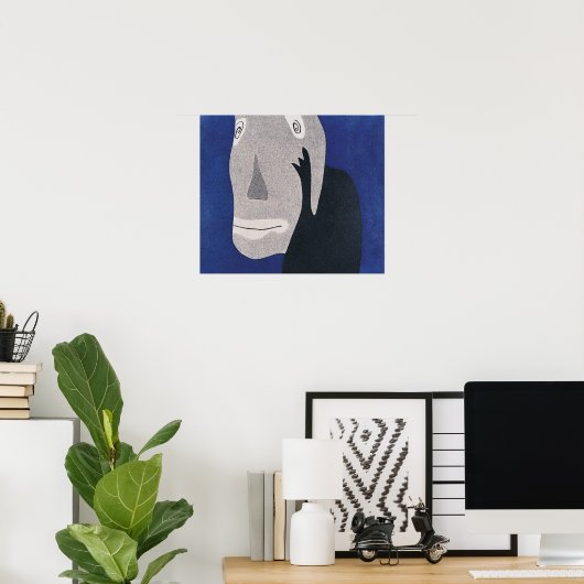 Blauw Poster (Thuiskantoor)