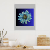 blauw poster (Keuken)