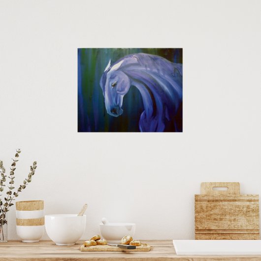 Blauw Poster (Keuken)