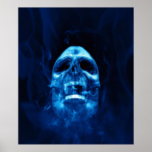 blauw poster