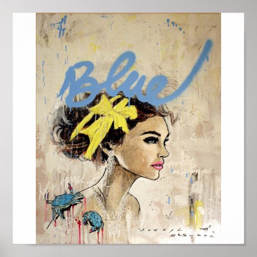 blauw poster (Voorkant)