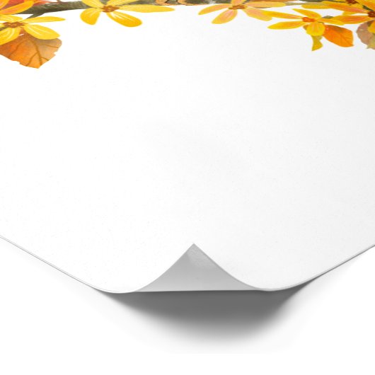 Blauw Poster afdrukken (Hoek)