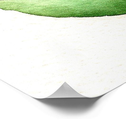 Blauw Poster Violet Print (Hoek)