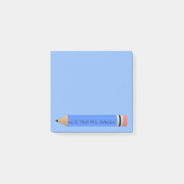 Blauw potlood post-it® notes