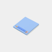 Blauw potlood post-it® notes (Schuin)