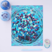 Blauw potpourri bulk scrapbookpapier pagina's flyer (Enkel)