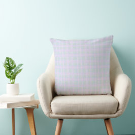Blauw Praire Plaid Kussen
