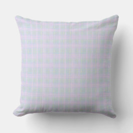 Blauw Praire Plaid Kussen