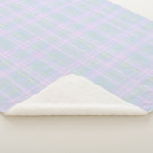 Blauw Praire Plaid Sherpa Deken (3/4)