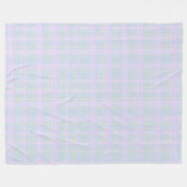 Blauw prairie ruitpatroon fleece deken (Voorkant (Horizontaal))