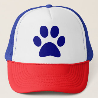 blauw print dieren T-Shirt Trucker Pet