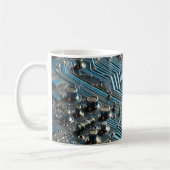 Blauw printplaat koffiemok (Links)
