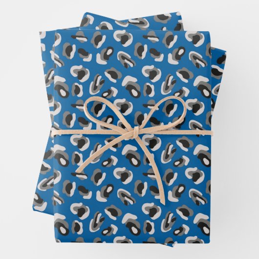 Blauw proefmodel inpakpapier vel (In situ)