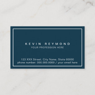 Blauw Prof visitekaartje alleen aan de voorzijde b