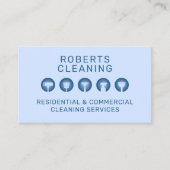 Blauw professionele minimalist visitekaartje (Voorkant)