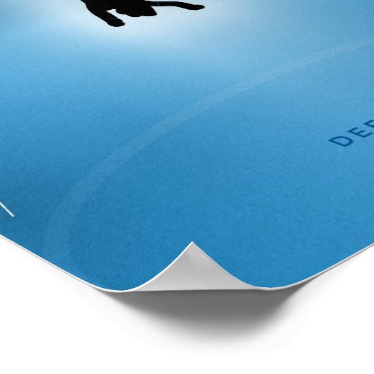 Blauw Profond tonen Poster (Hoek)