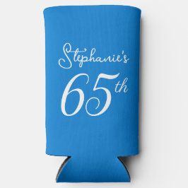 Blauw Proost 65 Jaar 65e Verjaardagsfeest Seltzer Blikjeskoeler