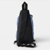 Blauw psychedelisch patroon Sling bag (Achterkant)