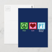 Blauw PT Briefkaart (Voorkant / Achterkant)