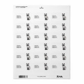 Blauw punt Birman / Ragdoll Mooie Kat & Aangepaste Etiket (Full Sheet)